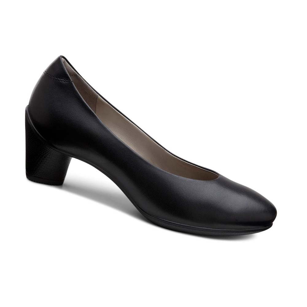 Ecco Sculptured 45 Plain Pumps Dame Svarte | NO 159PJJ